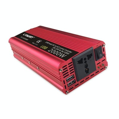 LVYUAN Car Inverter Dual USB Power Converter, Spezifikation: 12V auf 220V 2000W