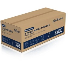 One Touch Paper Hand Towel White 2ply Z Fold Tissue Paper Interfold Towel