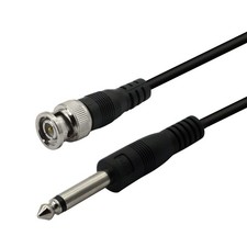 PNGKNYOCN BNC Male to 6.35mm 1/4 Inch Audio Cable  TS 6.5 feet, Black