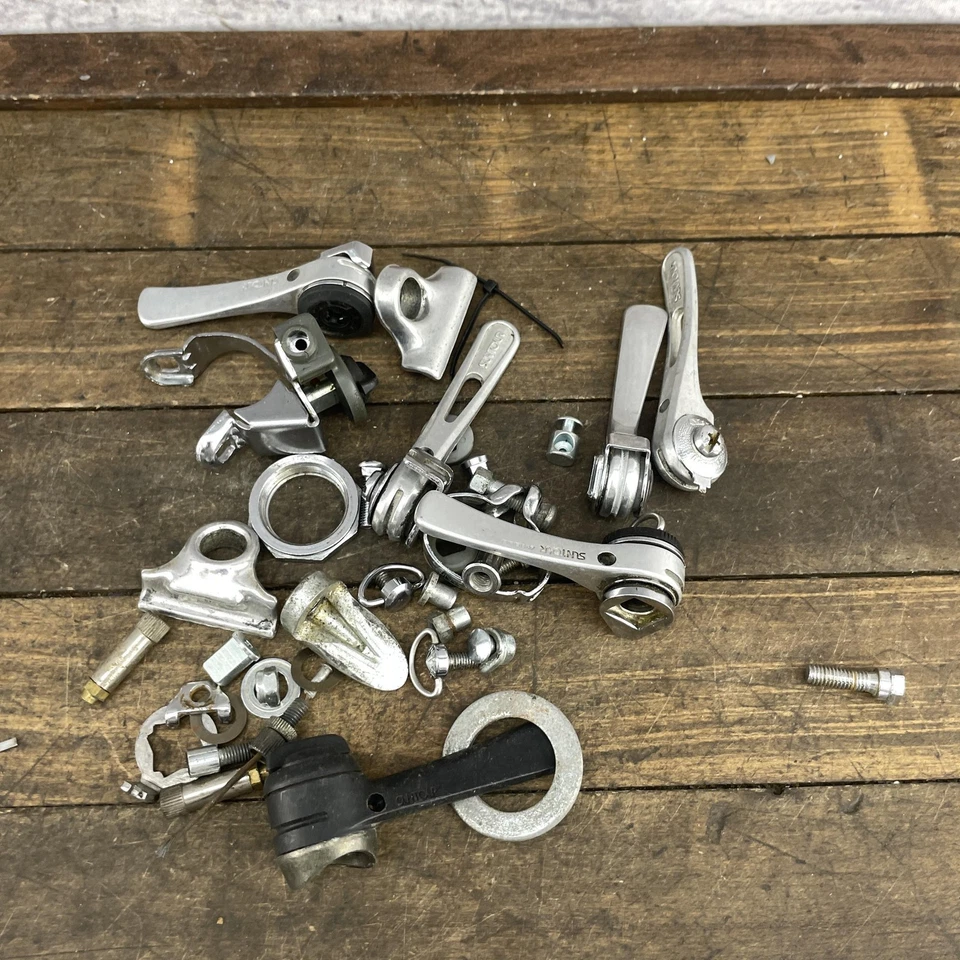 Lote de piezas de palanca de cambios Suntour vintage tubo descendente palancas de fricción control de potencia Japón Foto 3 de 4