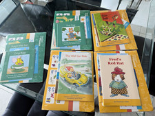5 Hooked on Phonics Learn to Read Box Set Fred's Red Hat Illustrated Ages 4-8