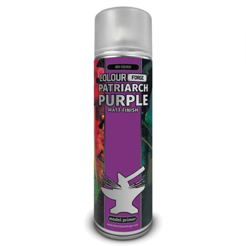 Colour Forge Patriarch Purple Spray Primer 500ml Miniature Paint