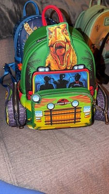 Loungefly Jurassic Park Light Up T-Rex Escape Mini Backpack - Exclusive HTF