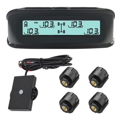 #ad RV Tire Pressure Monitoring System 0 199PSI Tn4 Black Trailer TPMS with 4 Sen $149.99