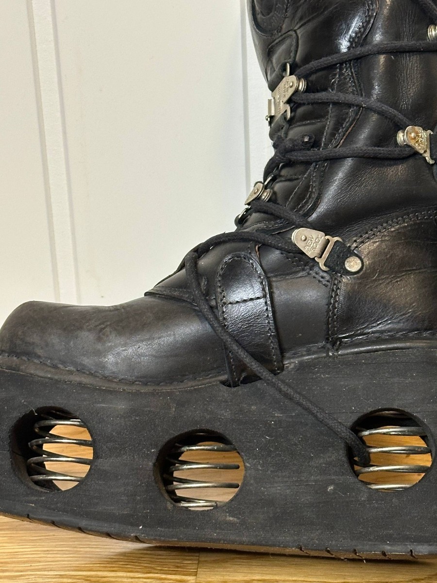 Vintage 90s New Rock Very Rare Neptuno Platform Boots Shoes | eBay