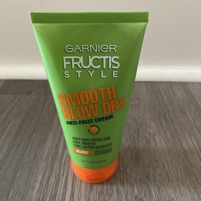 Garnier Fructis Style Smooth Blow Dry Anti-Frizz Cream 5.1 Fl Oz New