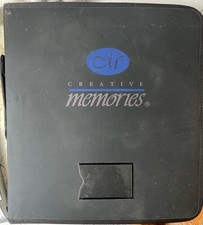 2001 Creative Memories Zipper Binder w 20 Protectors 6 dividers stickers