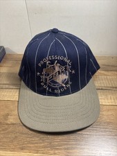 PBR Professional Bull Riders Adjustable Hat Embroidered Cap Rodeo Pin Stripe