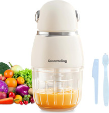 Baby Food Maker, Creamy White Baby Food Blender, 10Oz Food Puree Maker, Food Pro
