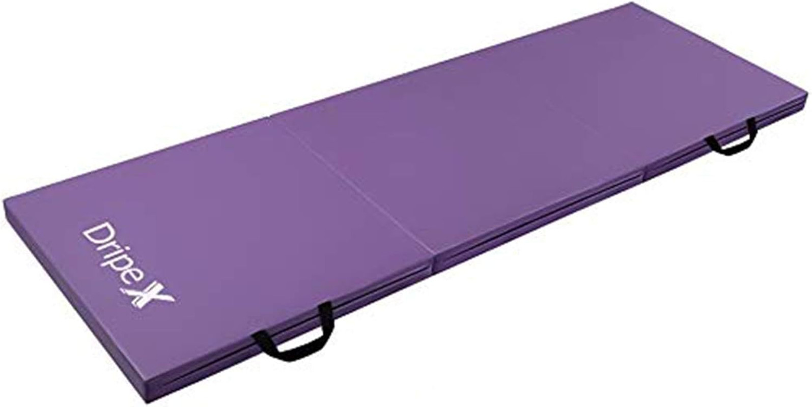 Folding Gymnastics Exercise Mat - 6FT/8FT Home Gym Mats with Carry Strap 5Cm(2’’