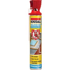Soudal Genius Gun Insulation / Insulating Expanding  Foam 750ml FIller