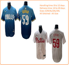 Men's Player Philadelphia Phillies #59 Jhoan Duran Cool Base -All Sittched*