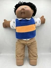Cabbage Patch Kids Doll African American Fuzzy Black Hair Diaper Outfit Boy Vtg