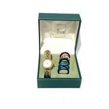 Gucci Change Bezel 11/12 6 Colors Watch with BOX Vintage Japan Working Japan