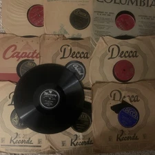 Lot of 10 78 rpm Big Band/Swing/ Popular (1940's), V+ thru V