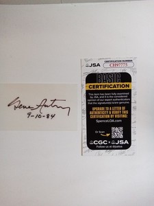 Gene Autry Signed Cut JSA Authenticated The Singing  Cowboy Western