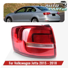 Left Outside Tail Light Lamp For VW Jetta 2015-2018 Halogen Type W/O Bulb