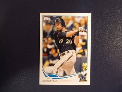 2013 Topps Baseball Jonathan Lucroy Card # 652