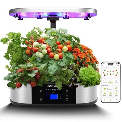 JustSmart GS1 Max Hydroponics Growing System W/ Wifi 12 Pods APP Controlled NEW