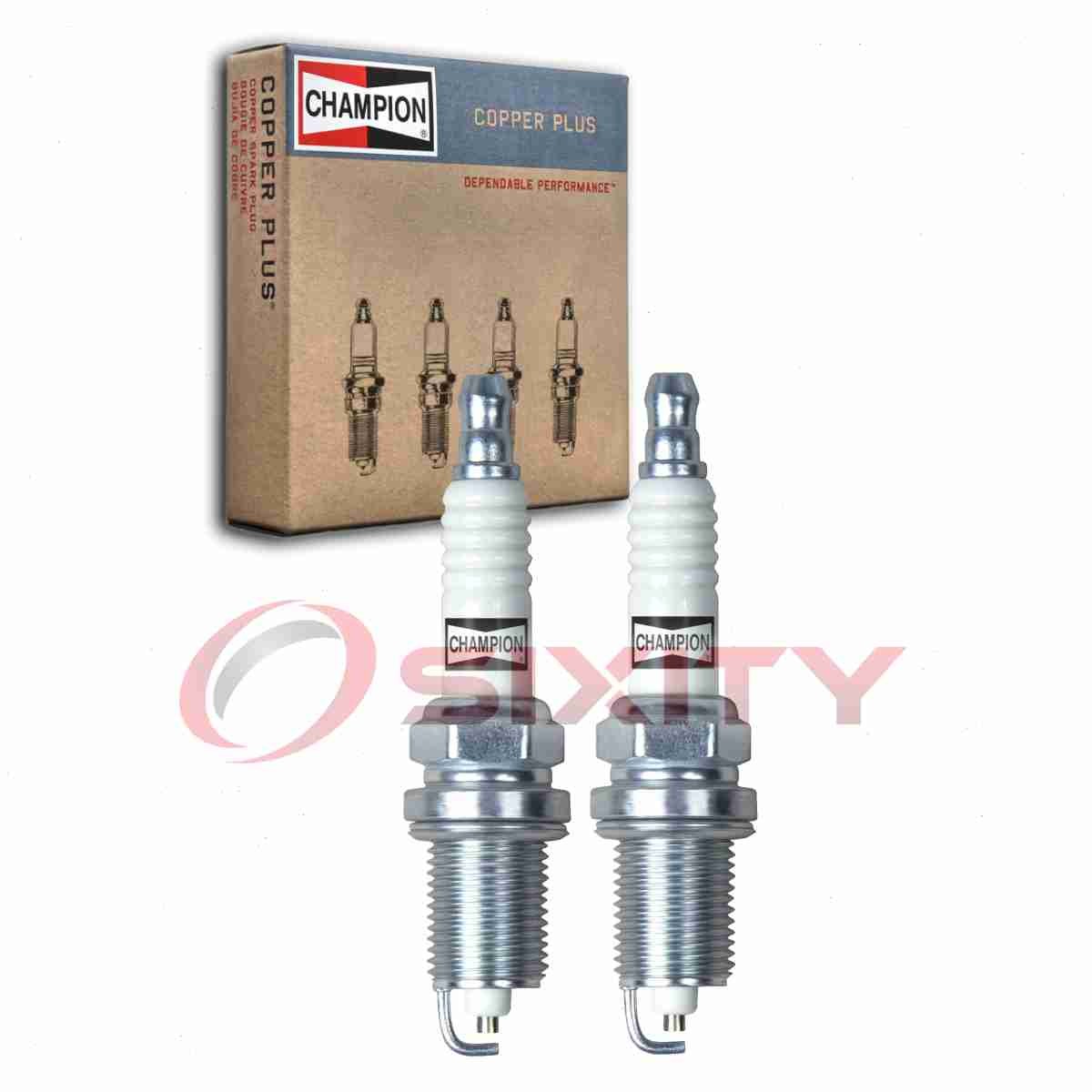 2 pc Champion Copper Plus 318 Spark Plugs for ZFR5F11 V99-75-0023 SK20R11 cg