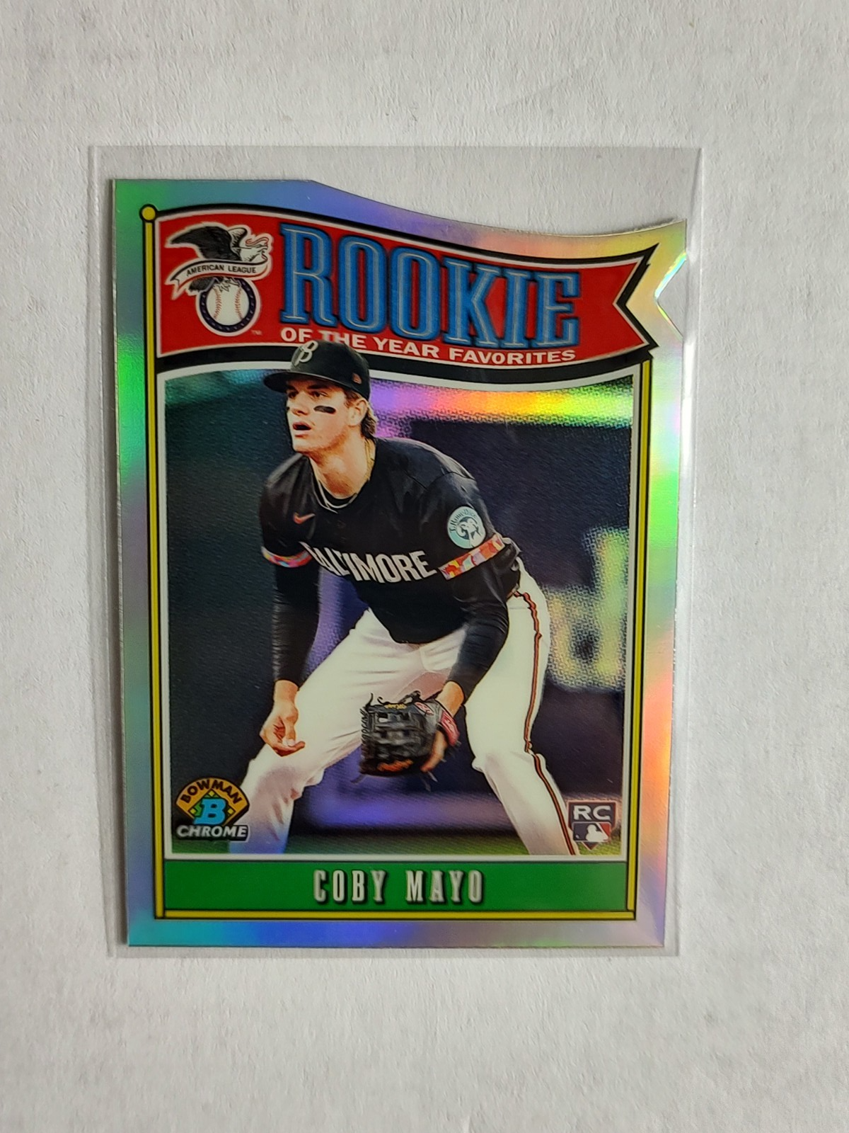 2025 BOWMAN CHROME DIE CUT COBY MAYO RC ROOKIE BASEBALL CARD #ROY-2 | eBay