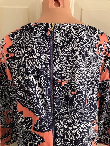THE LIMITED, Size XL, Lined Dress with 3/4 Sleeves and Back Accent Zipper. NEW. - Picture 6 of 12