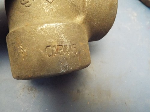 1" 6000 LB. NPT Threaded A105 90-Degree Elbow Forged Steel Pipe Fitting - Picture 7 of 9