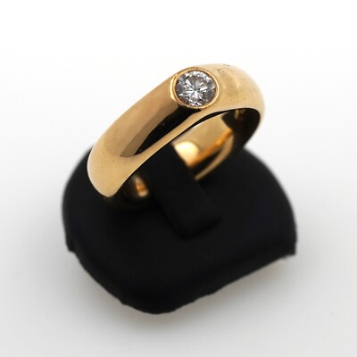 Diamant Ring 750 Gold 0,42 Ct Henrich Denzel Gelbgold Brillant Wert 4600,-