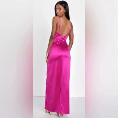 satin bustier bodycon dress Purple Dress - Satin Bustier Bodycon Dress