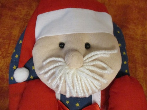 CHRISTMAS SANTA OVEN MITT / POT HOLDER - Picture 3 of 7