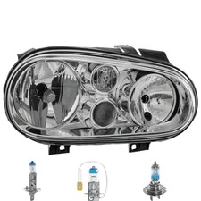 Scheinwerfer rechts inkl. OSRAM Lampen H7 H1 H3 mit Nebel für VW Golf IV 1J1 1J5