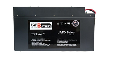 Best market price: TopLi 24V75Ah 1.92kWh Lithium Battery Off Grid ...