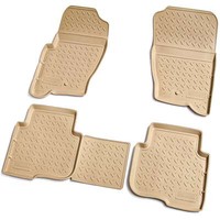 Gummi Fussmatten Passend FüR Land Rover Discovery III + IV | 2004-2017 | Beige