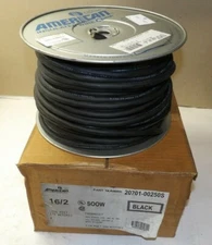 NEW AMERICAN INSULATED WIRE 250' SERVICE CORD 16 AWG S00W 90C 600V 20701-00250S