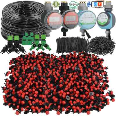 Greenhouse Automatic Watering System Kit Garden Micro Drip Irrigation Dripper