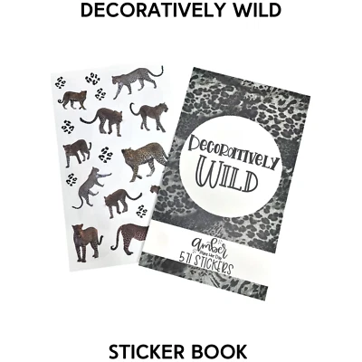 New! Amber Plans Her Day Decoratively Wild Sticker Book - Image 1 of 3