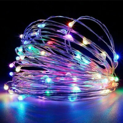 Solar String Fairy Lights Xmas Outdoor Garden Christmas Party Decor Waterproof - Picture 13 of 17
