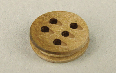 Schiffsmodell Marinebeschlag Segel Rigging 5 Loch Deadeye Block 5 mm Holzkarte