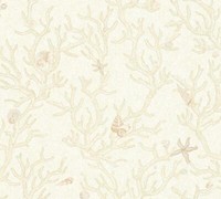 Designertapete Versace Home Korallen Muscheln Beige Creme 34496-1 (8,52€/1Qm)