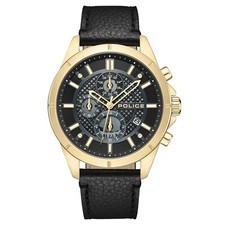 Image of Police Men's Watch Urban Chronograph Black/Gold Chrono PEWGC0054001