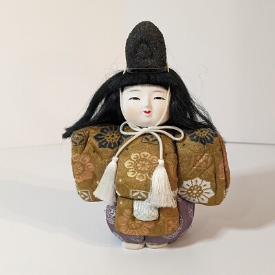 Handmade Japanese Kime Komi Doll Vintage Wooden Figure, NOTE