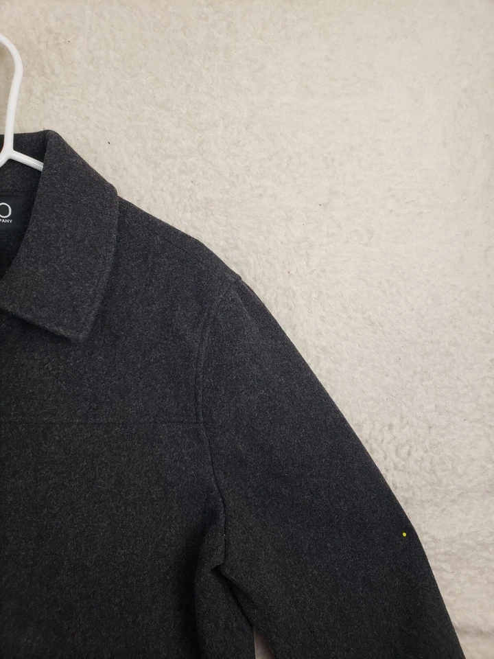 New York Company Women Jacket 14 Black Wool Blend Zip Up Collar Casual Blazer - Image 3 of 4