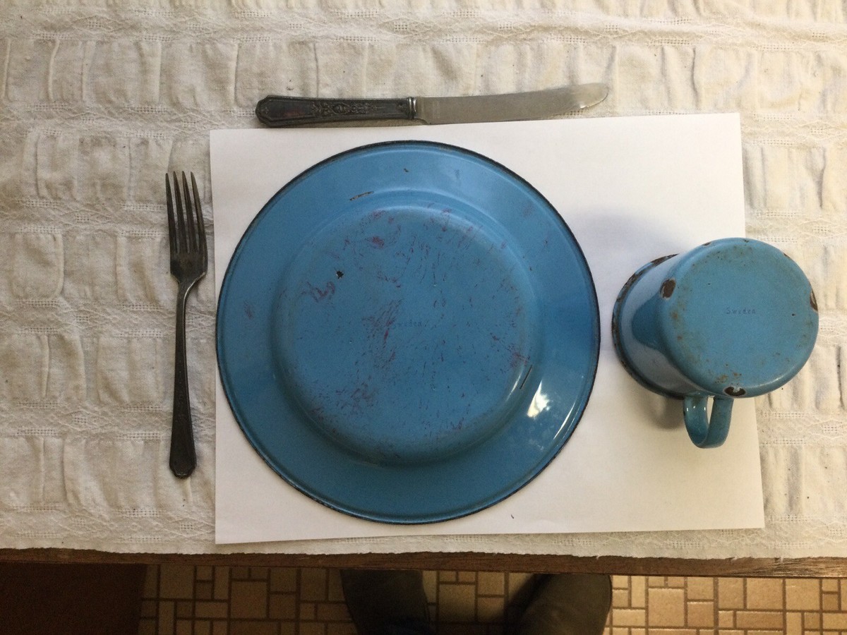 Vintage Kockums Sweden Blue Enamelware | eBay