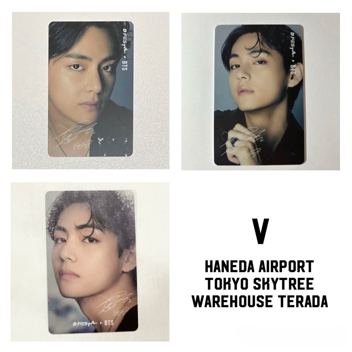 BTS V Taehyung D'FESTA Japan official photo card DFESTA photocard
