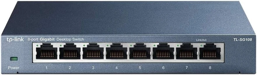TL-SG108 SWITCH LAN ETHERNET 8 PORTE GIGABIT RJ45 1000 Mbps TP-LINK 10/100/1000 - Immagine 2 di 4