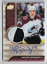 2020-21 Trilogy Rookie Renditions Patch Autograph Gold #RR-21 Shane Bowers 41/49