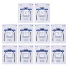 10 Packs Dental Orthodontic ArchWire Niti Thermal Activated Round Natural Form