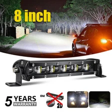 8"inch 60W Slim Led Light Bar Spot Beam Combo Lamp For 4WD Truck SUV ATV Offroad