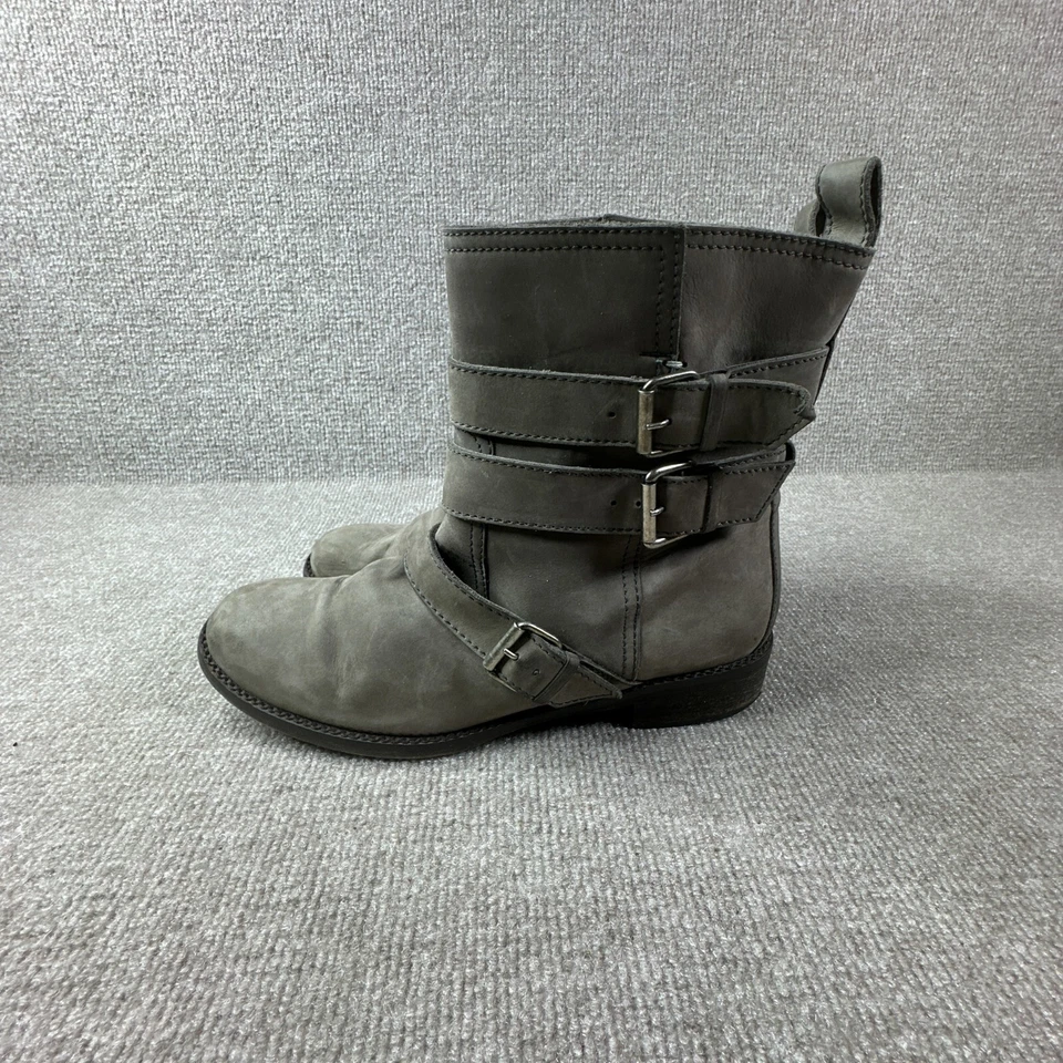 Madewell 1937 Calzado Botines Mujer 9.5 Gris Gamuza Rider Slip On Western Foto 4 de 4