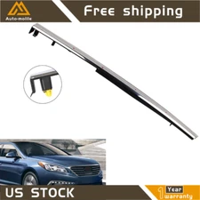 For Sonata 2015 2016 2017 Front Fender Molding Trim Left Side Chrome Garnish
